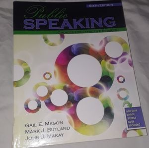 Public Speaking textbook (6th Edition)